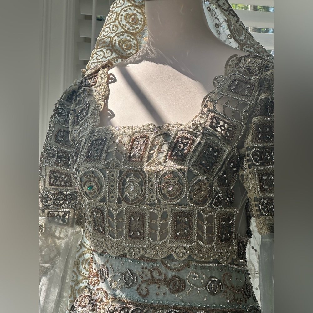 Embellished Beaded Gown